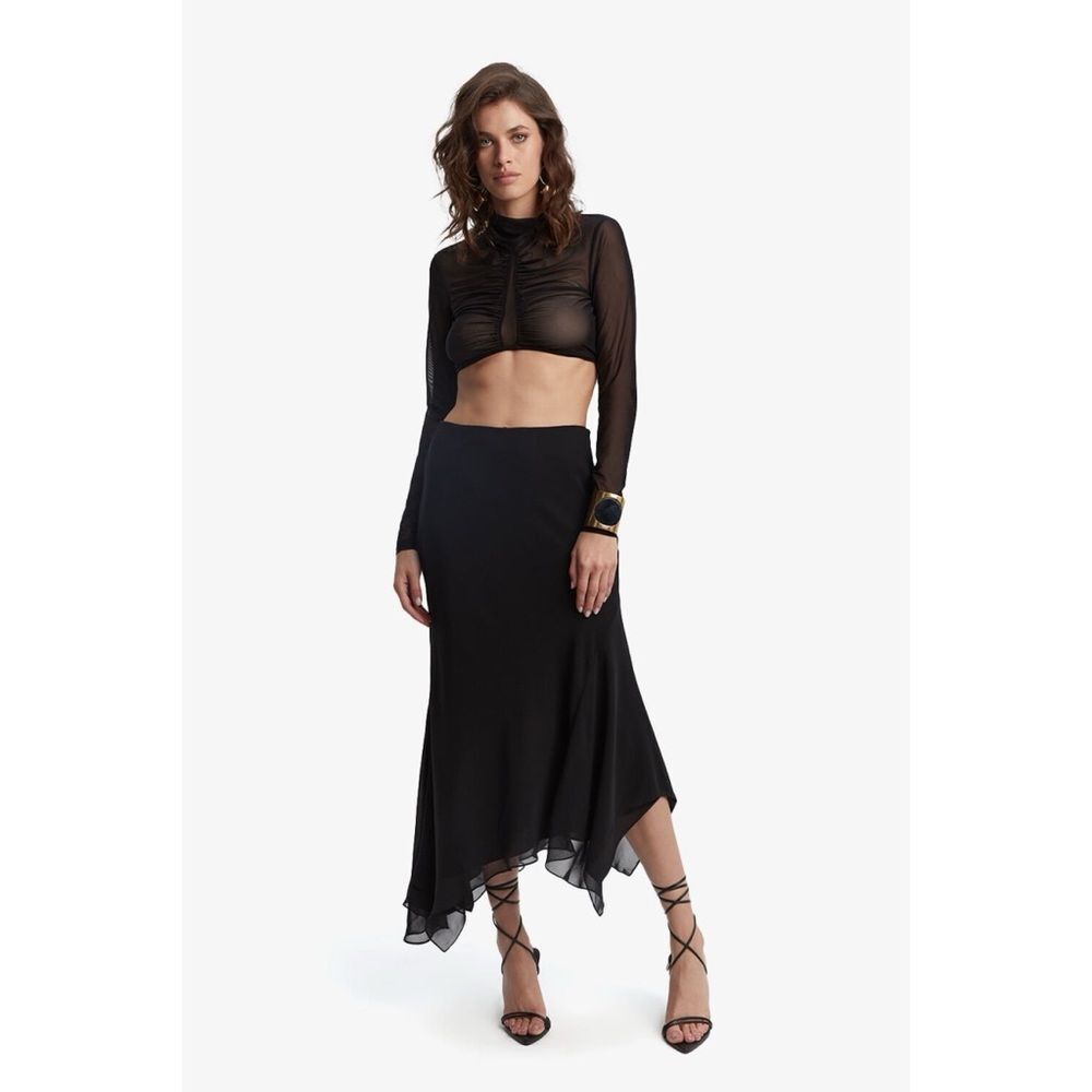 BARDOT ASYMMETRICAL SUKI MIDI SKIRT NWT IN STORES $79